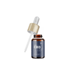 Geöffnetes CBD Schlaföl 10% mit römischer Kamille und Melatonin